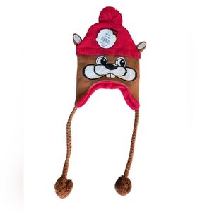 NWT Buc-ees Winter Stocking Hat Cap Ear Flap Beanie W/Tassel